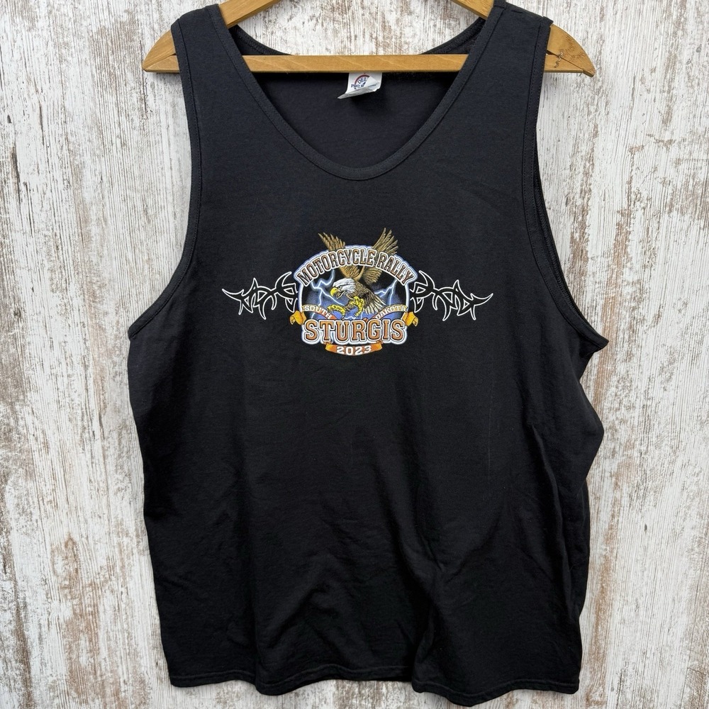 202: Sturgis Motorcycle Rally 83rd anniversary Tank Top Graphic Print SZ  XL